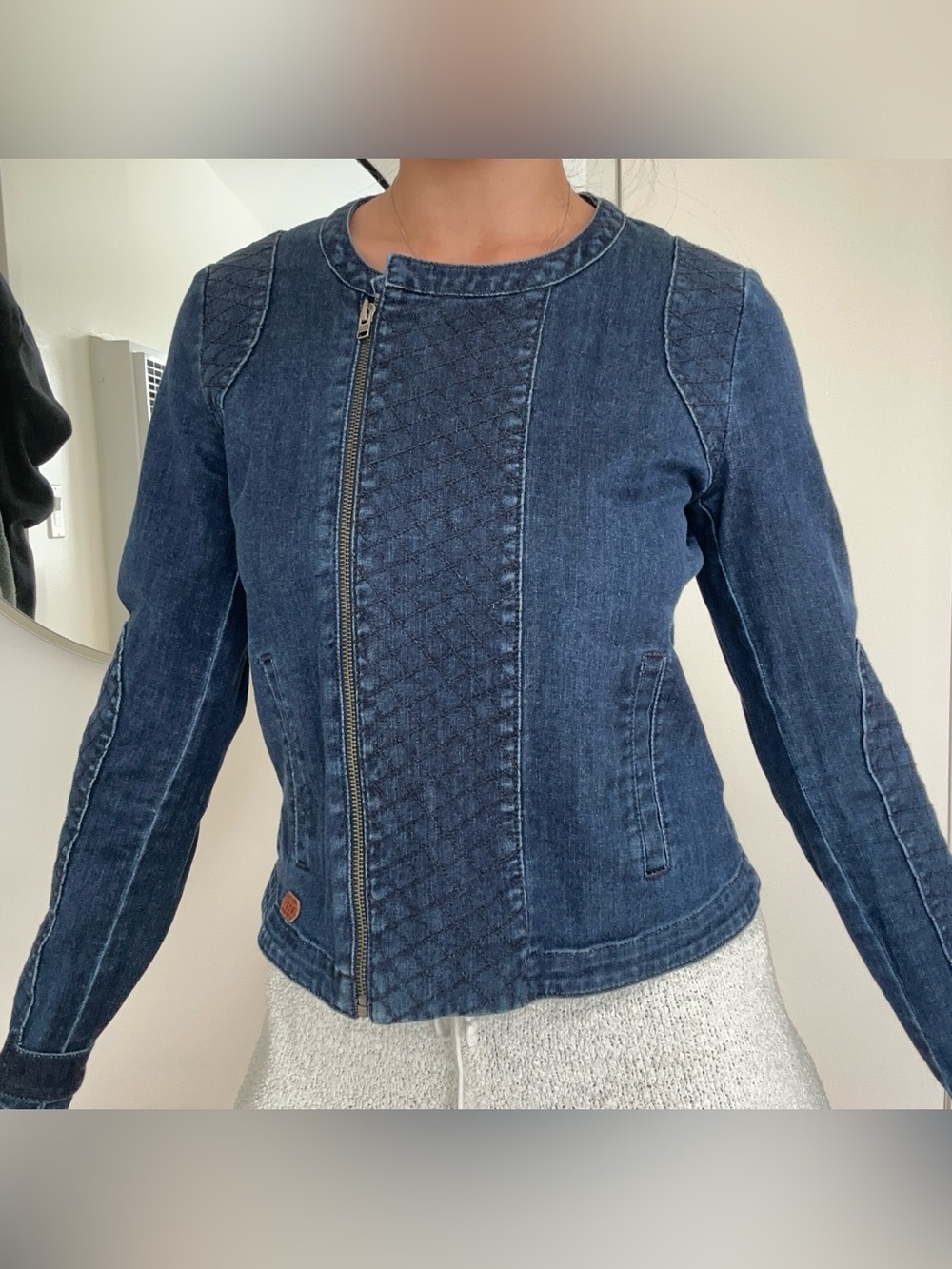 Roxy Quilted Denim Shirt/Jacket